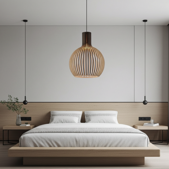 Wagner - Suspension Cage en Bois Style Campagne