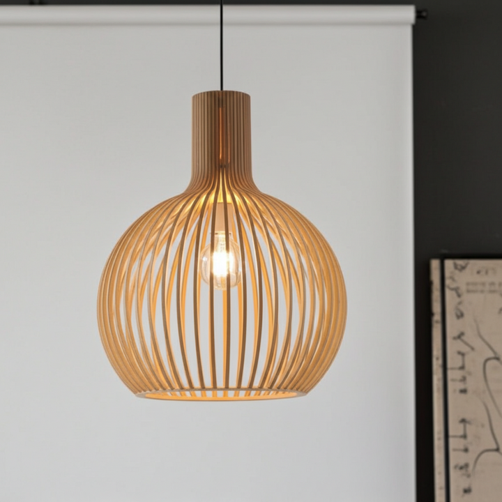 Wagner - Suspension Cage en Bois Style Campagne