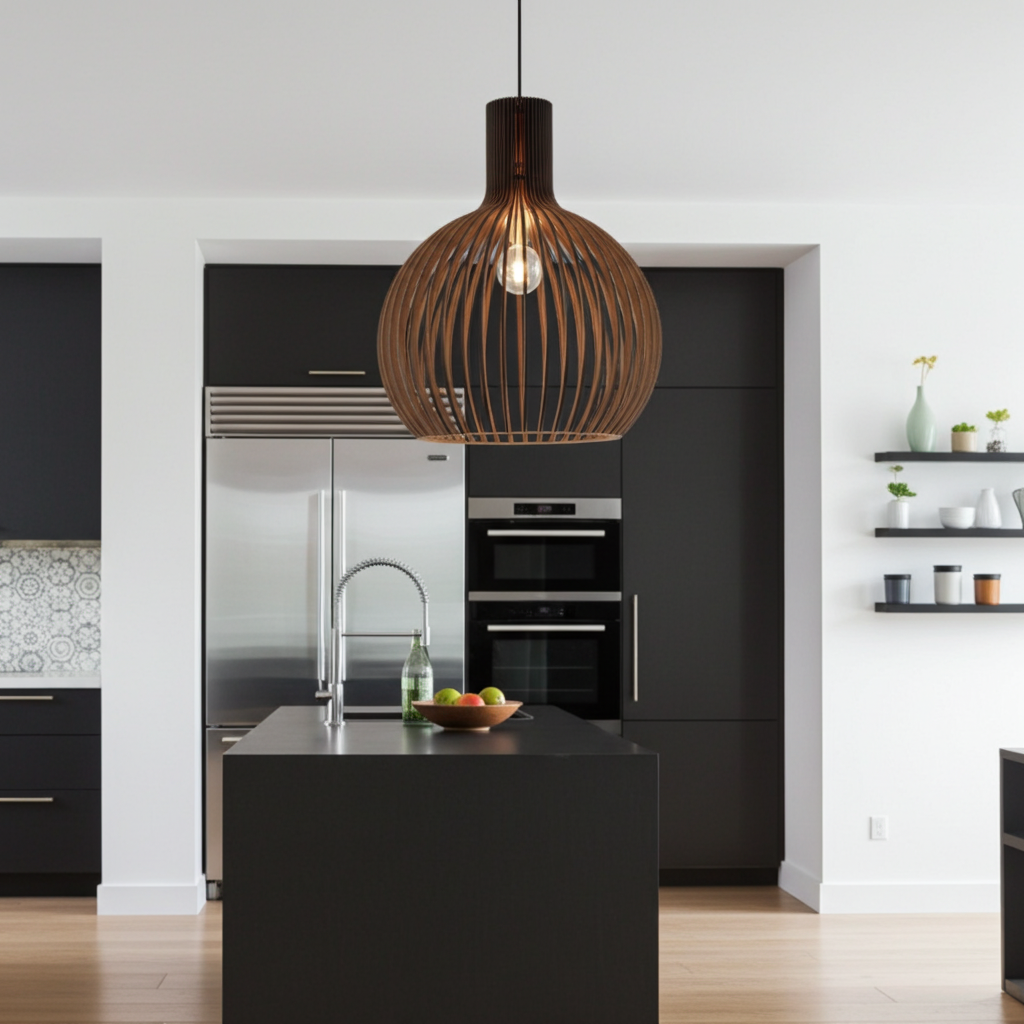 Wagner - Suspension Cage en Bois Style Campagne