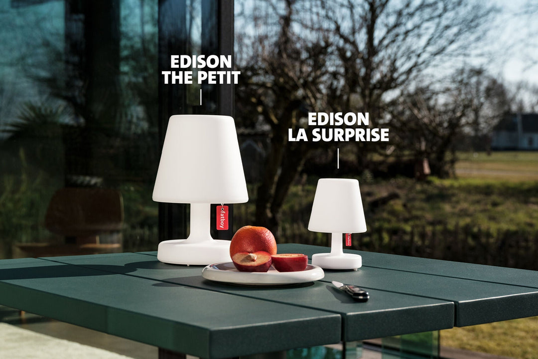 Lampe sans fil blanche 16x25cm Edison the Petit - Fatboy