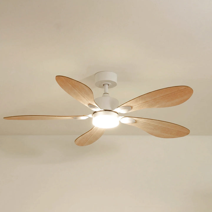 Libellule teinté Chêne — Ventilateur de plafond design