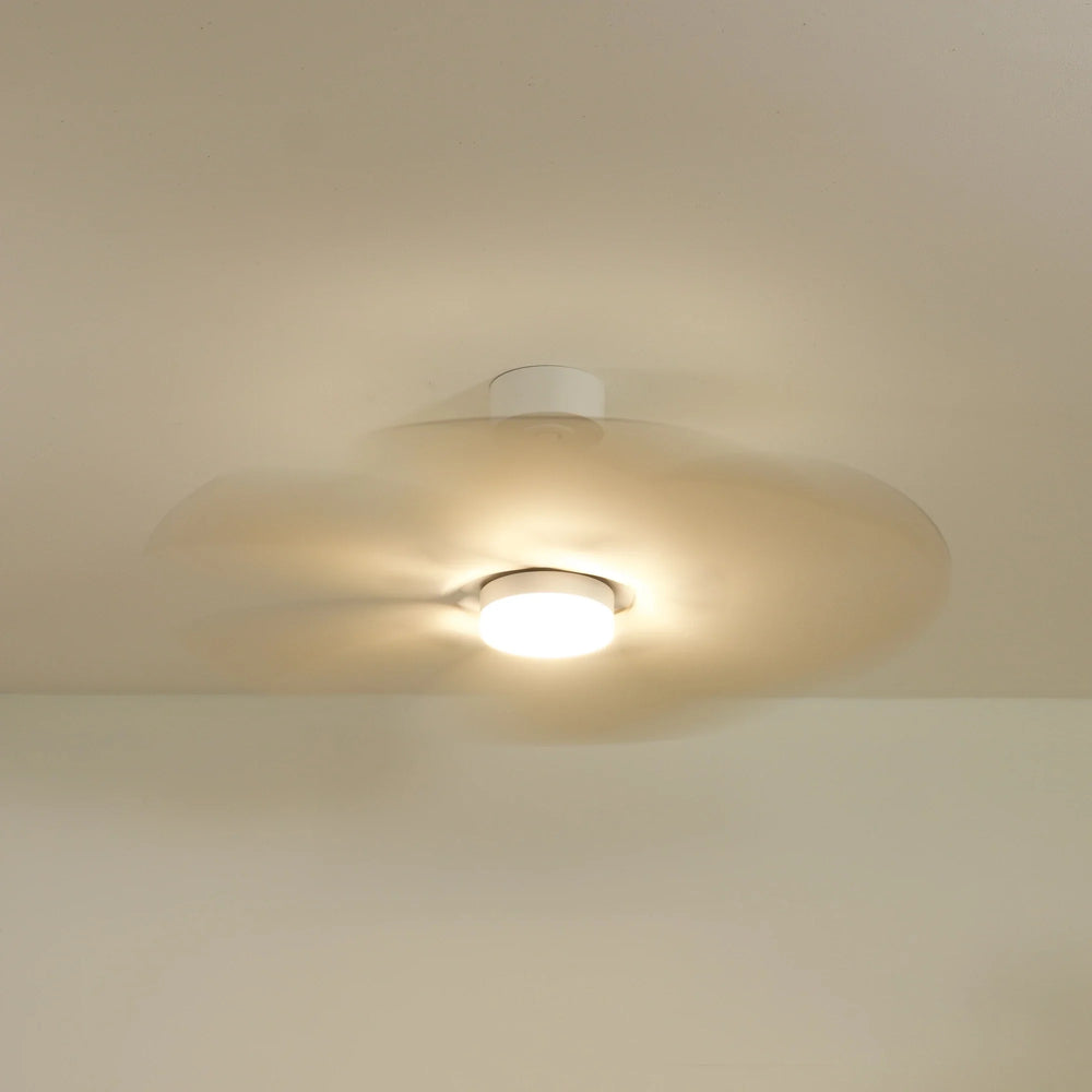 Lotus teinté Chêne — Ventilateur de plafond design