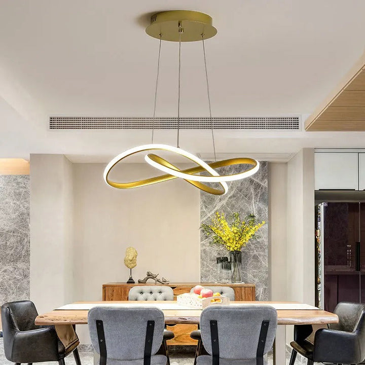 Trèfle - Suspension Scandinave à Anneaux LED