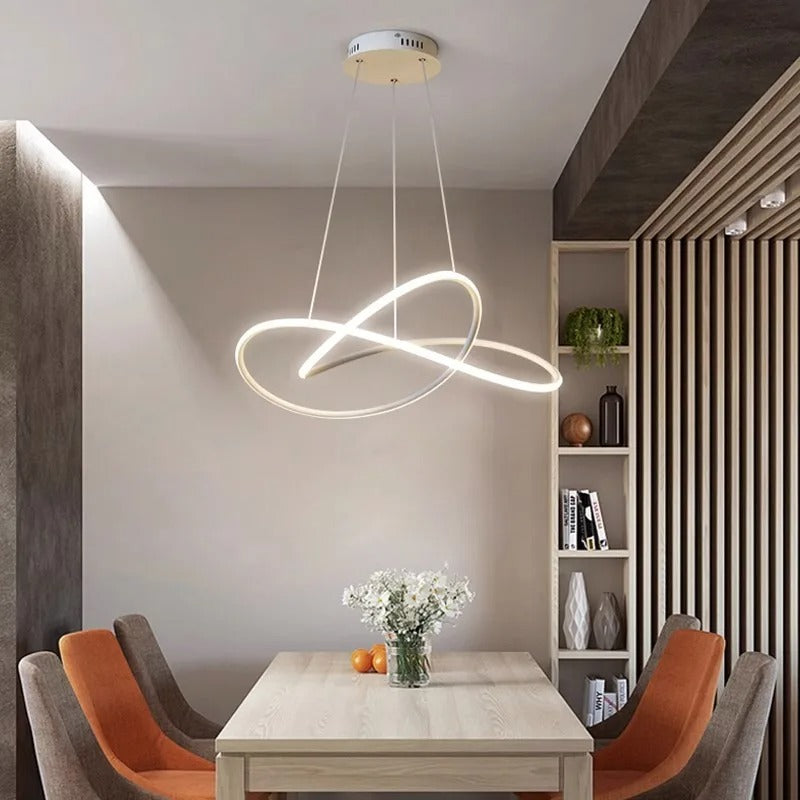 Trèfle - Suspension Scandinave à Anneaux LED