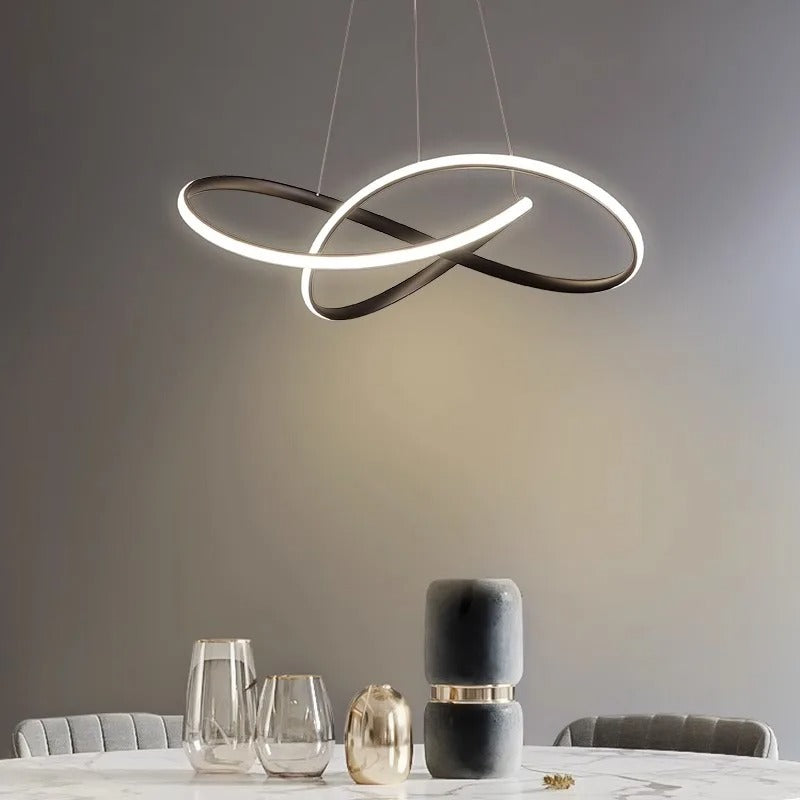 Trèfle - Suspension Scandinave à Anneaux LED