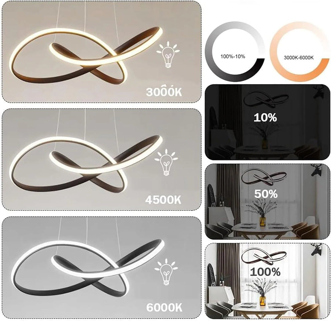 Trèfle - Suspension Scandinave à Anneaux LED