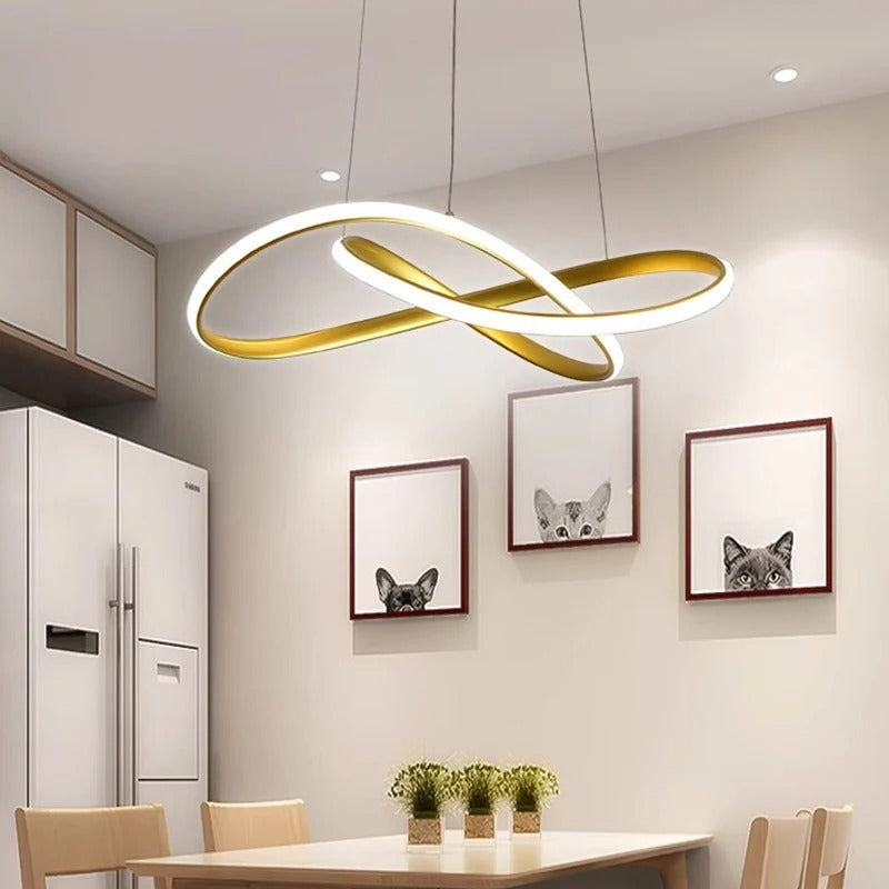 Trèfle - Suspension Scandinave à Anneaux LED