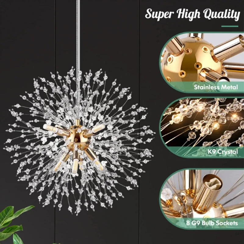 Pissenlit - Suspension Cristal Moderne LED