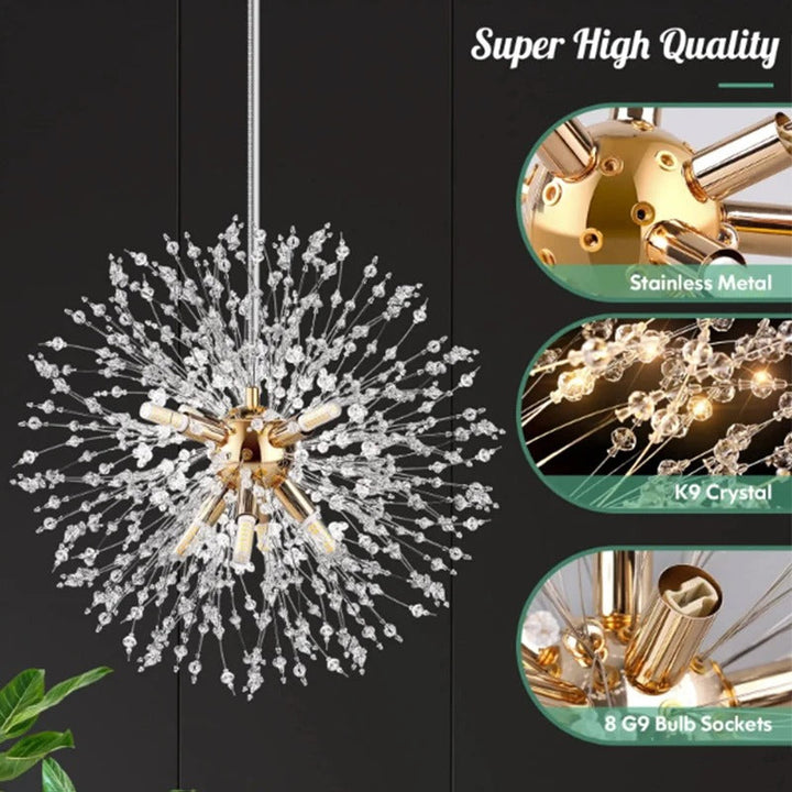 Pissenlit - Suspension Cristal Moderne LED