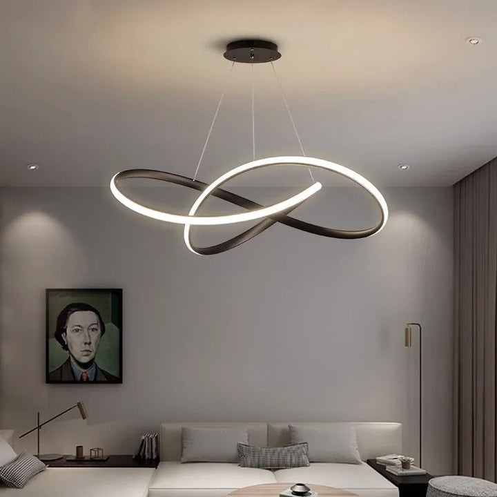 Trèfle - Suspension Scandinave à Anneaux LED
