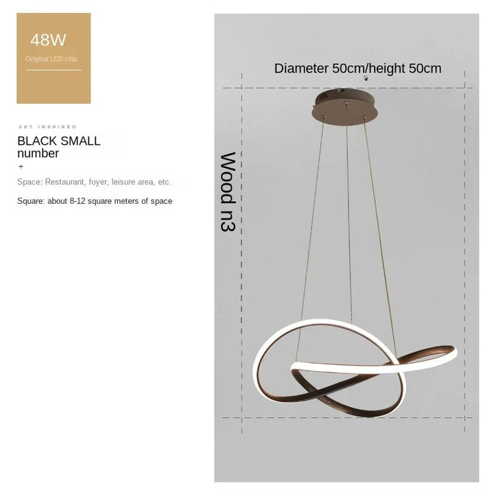 Trèfle - Suspension Scandinave à Anneaux LED