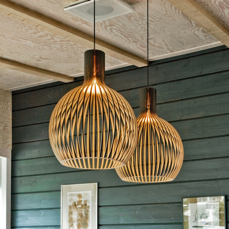 Wagner - Suspension Cage en Bois Style Campagne