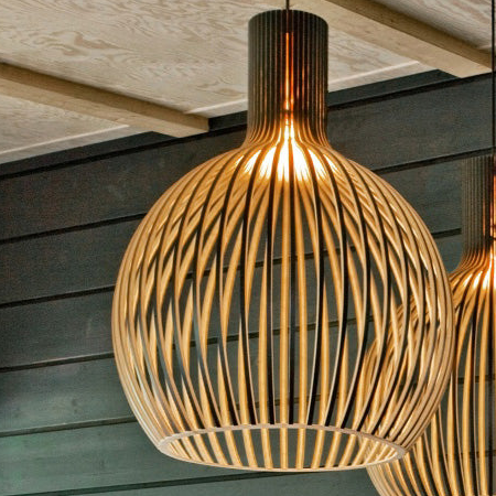 Wagner - Suspension Cage en Bois Style Campagne