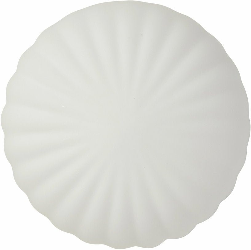 Petite applique blanche en verre et laiton - Hübsch