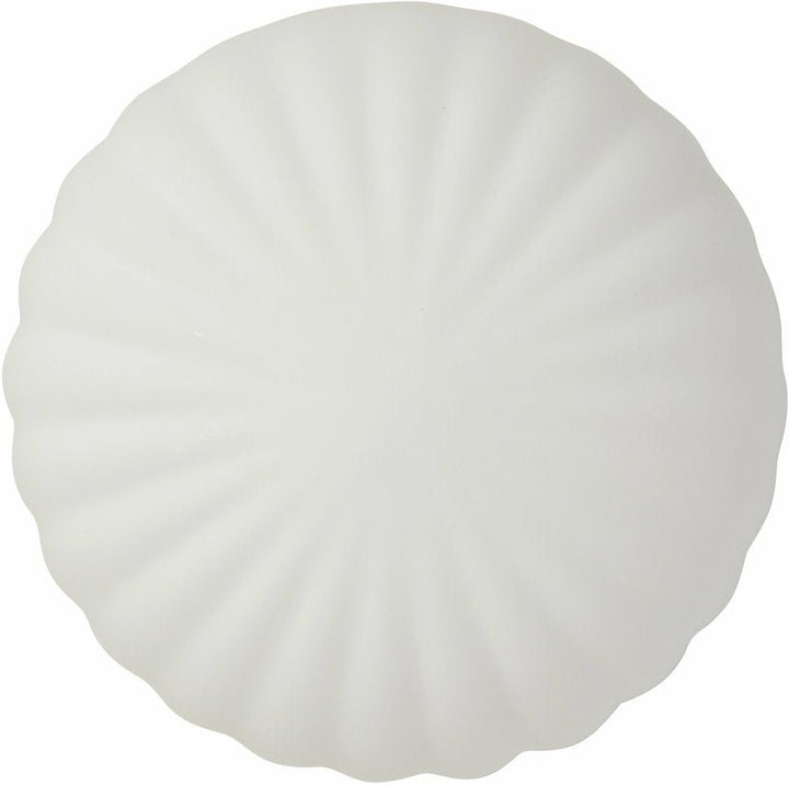 Petite applique blanche en verre et laiton - Hübsch