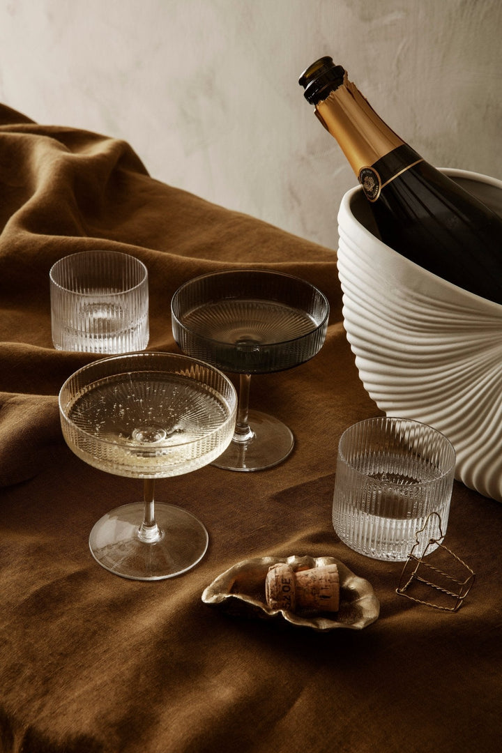 Pot en grès écru coquillage - Ferm Living