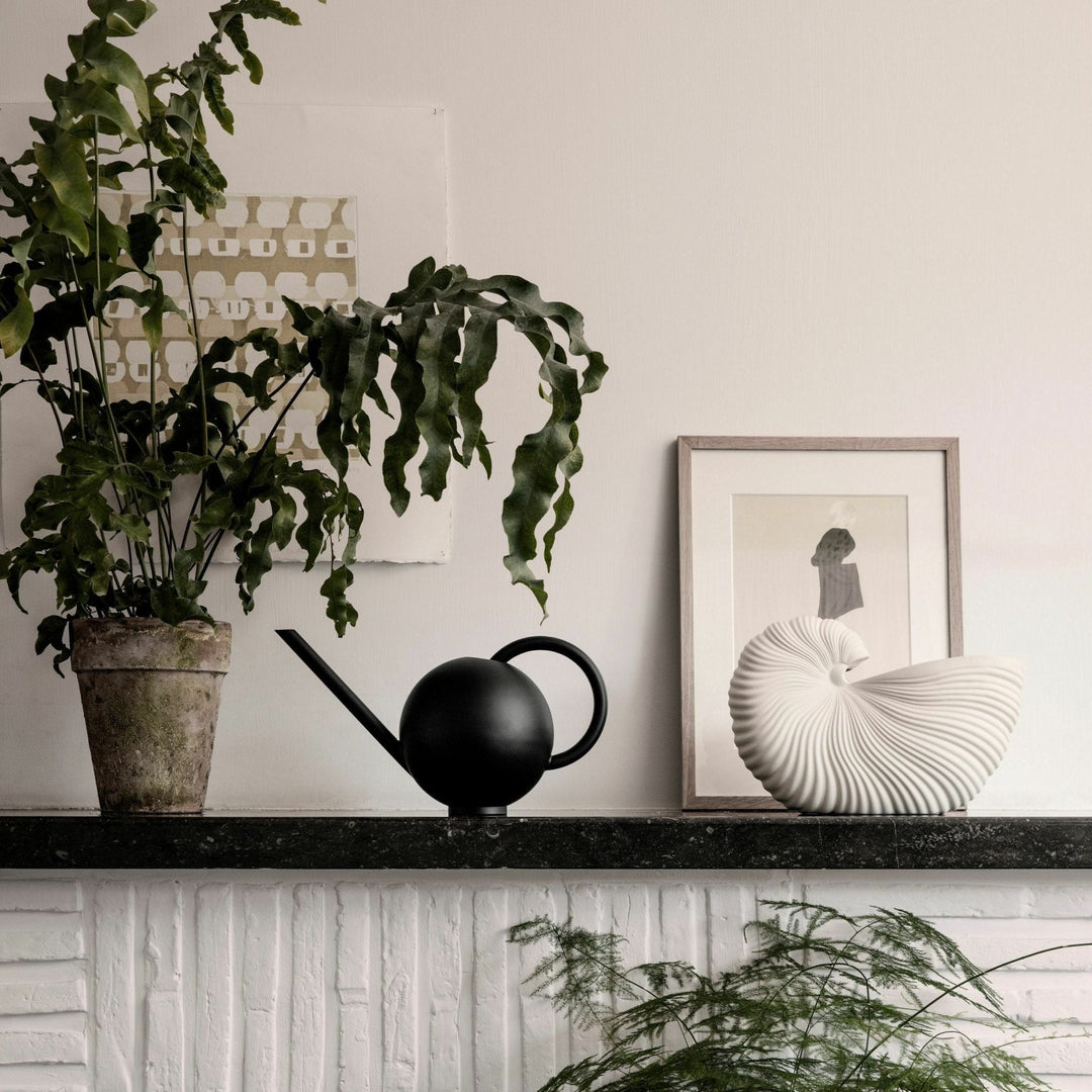 Pot en grès écru coquillage - Ferm Living