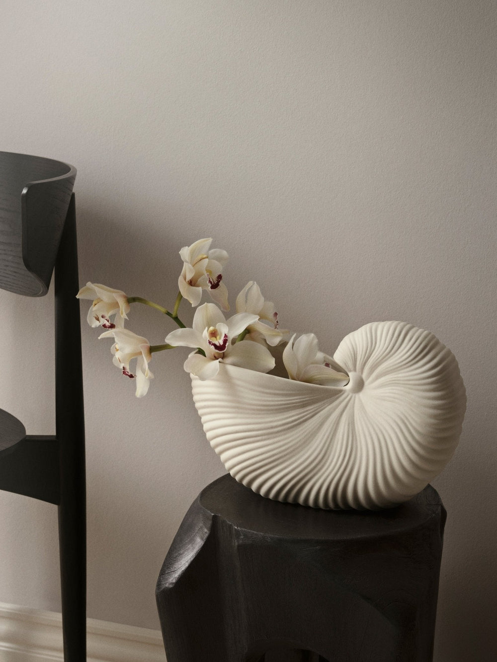 Pot en grès écru coquillage - Ferm Living