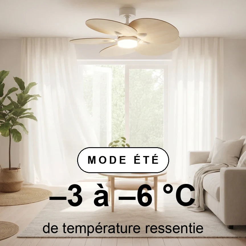Lotus — Ventilateur de plafond design