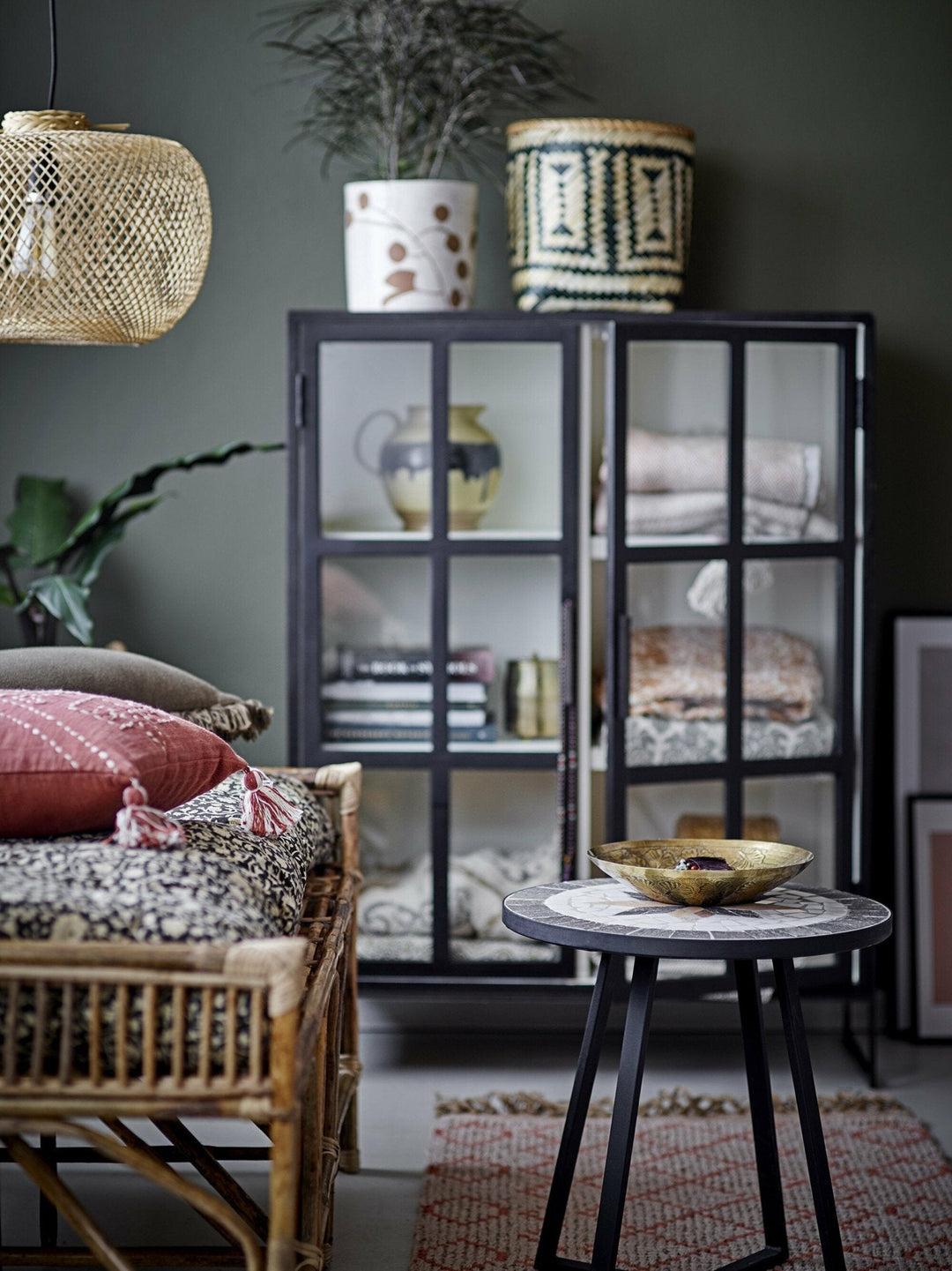 Suspension en bambou beige M Nature Rodi - Bloomingville