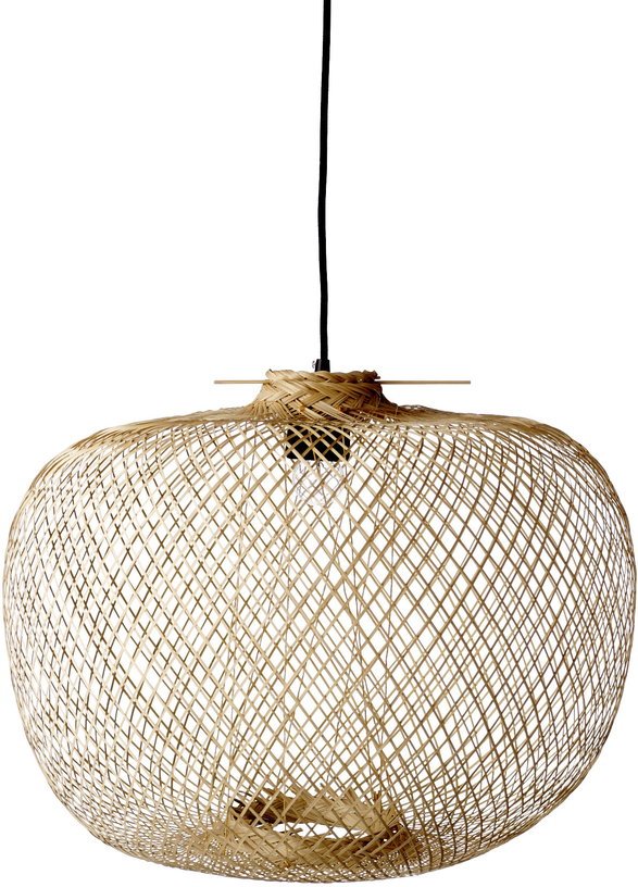 Suspension en bambou beige M Nature Rodi - Bloomingville