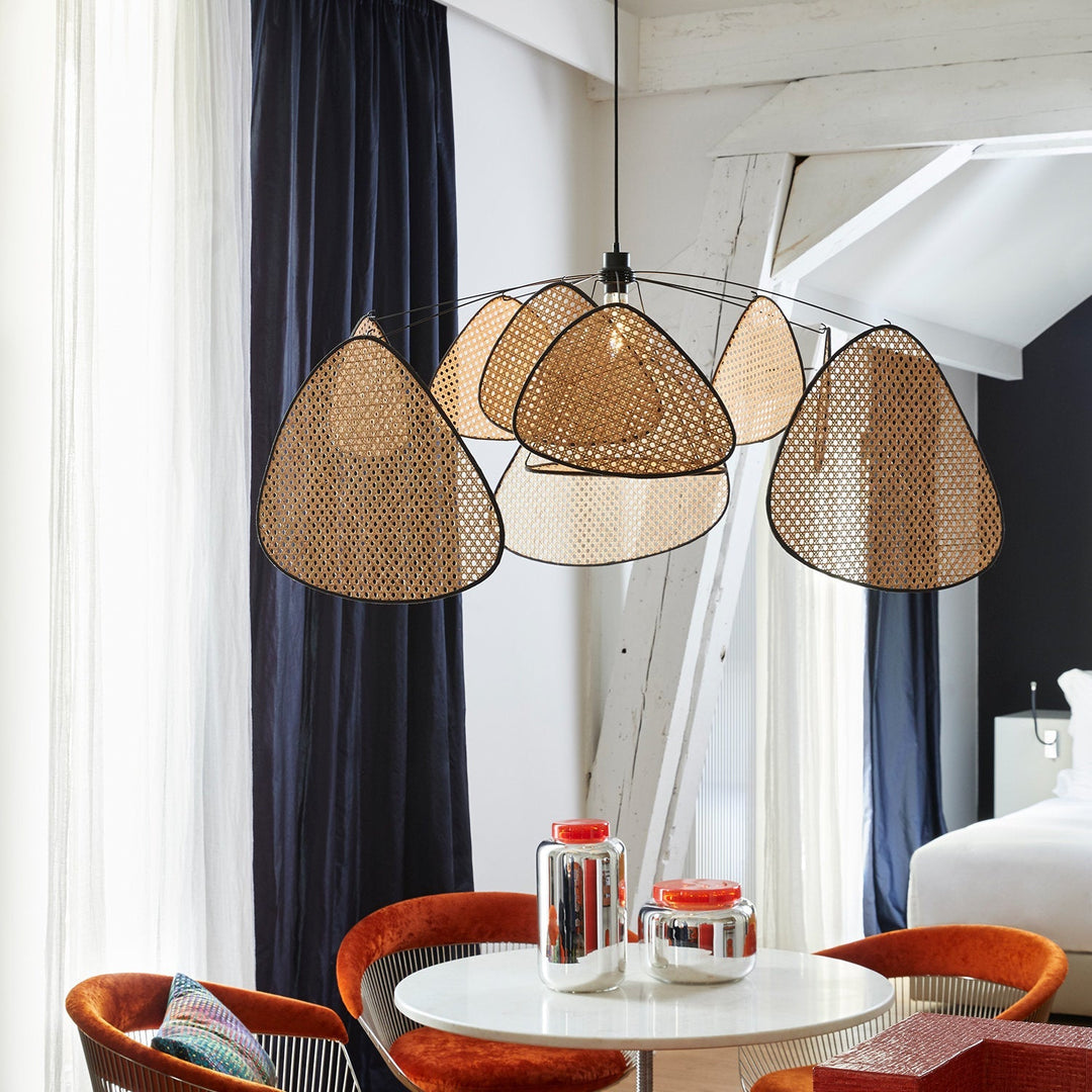 Suspension en cannage marron 110 cm Screen - Market Set