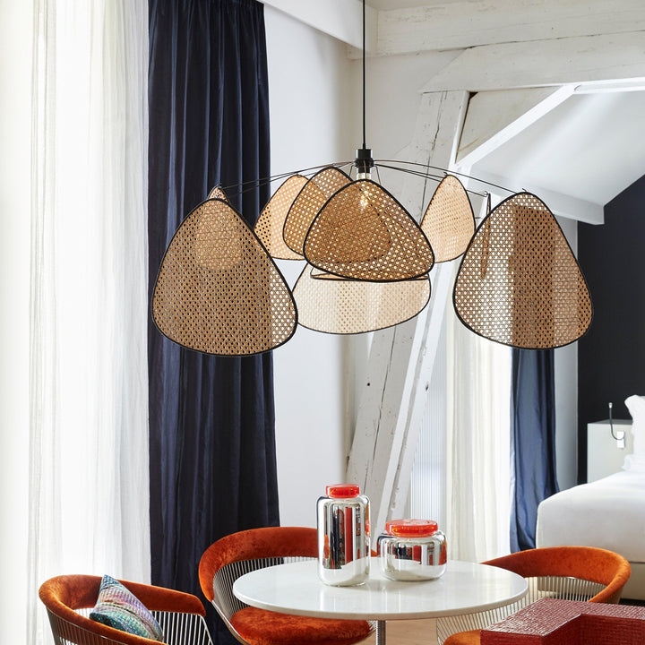 Suspension en cannage marron 110 cm Screen - Market Set