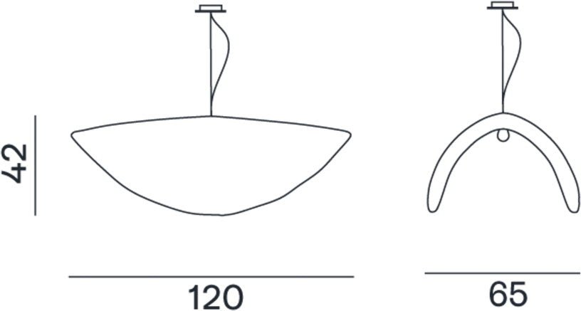 Suspension en laiton Brass 96 - Gervasoni