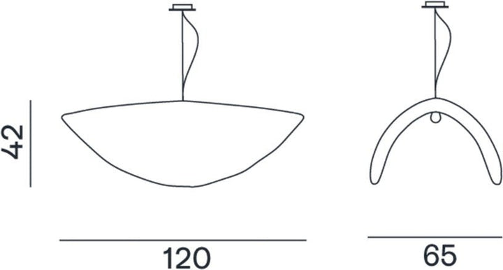 Suspension en laiton Brass 96 - Gervasoni