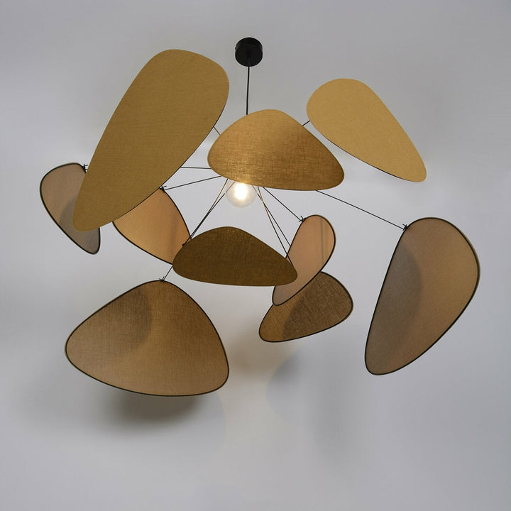 Suspension en lin curry et noir 110 cm Screen - édition The Cool Republic x Market Set