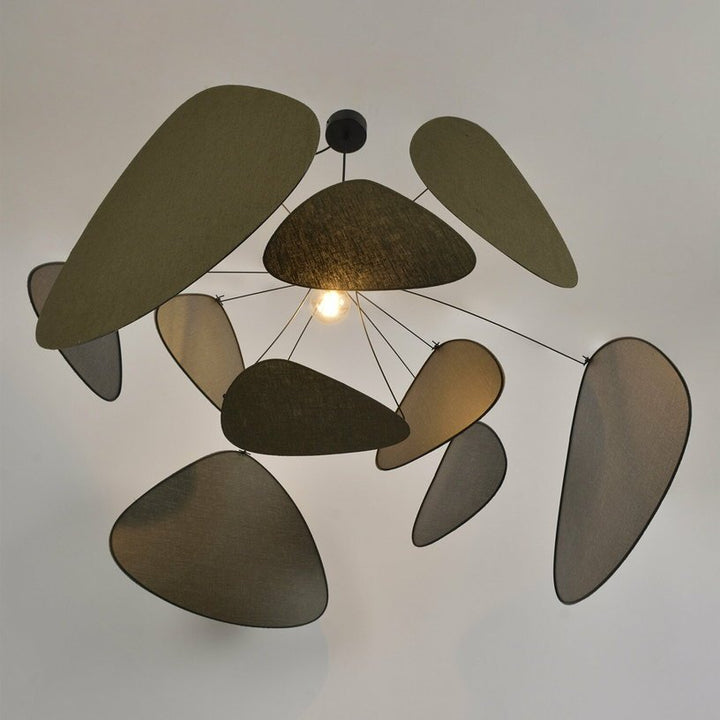 Suspension en lin kaki et noir 110 cm Screen - édition The Cool Republic x Market Set