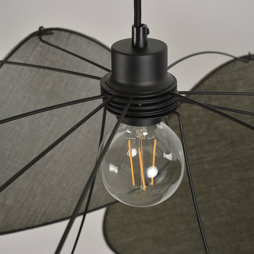 Suspension en lin kaki et noir 110 cm Screen - édition The Cool Republic x Market Set