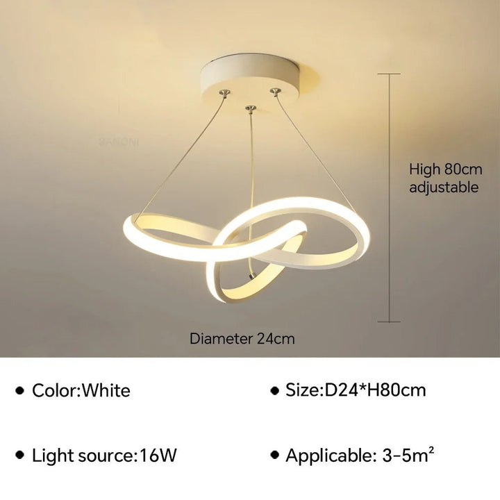 Trèfle - Suspension Scandinave à Anneaux LED