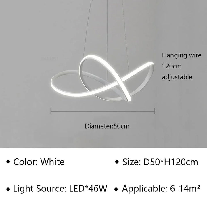 Trèfle - Suspension Scandinave à Anneaux LED