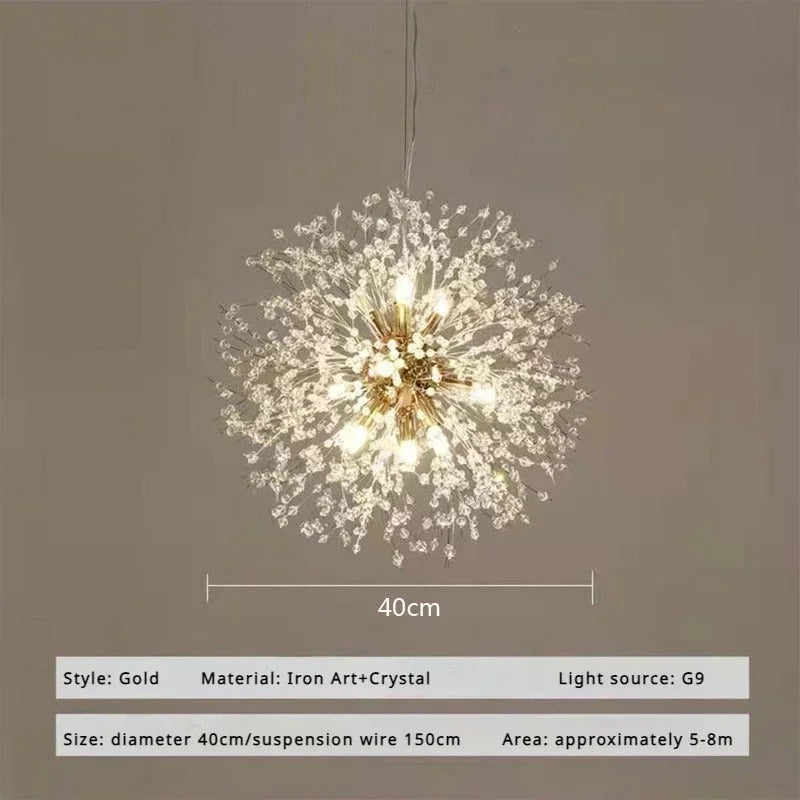 Pissenlit - Suspension Cristal Moderne LED