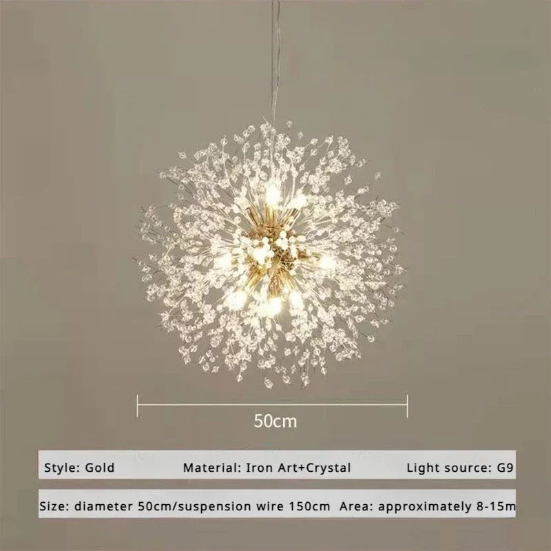 Pissenlit - Suspension Cristal Moderne LED