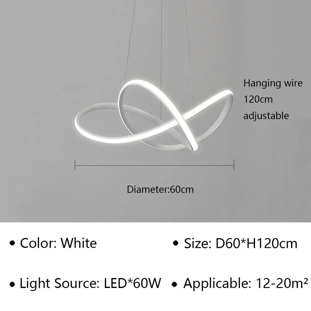 Trèfle - Suspension Scandinave à Anneaux LED