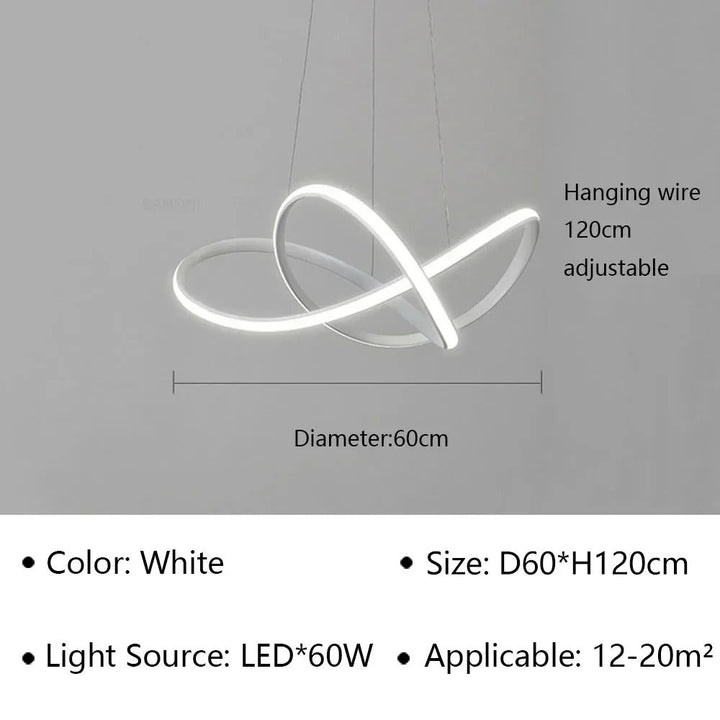 Trèfle - Suspension Scandinave à Anneaux LED