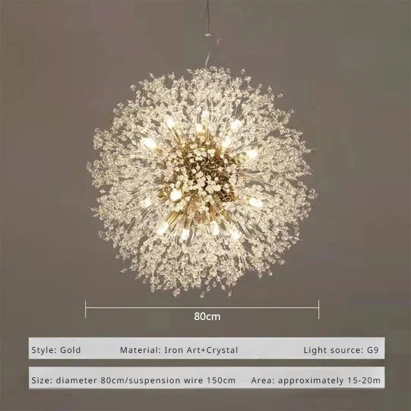 Pissenlit - Suspension Cristal Moderne LED
