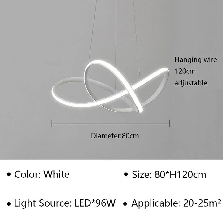 Trèfle - Suspension Scandinave à Anneaux LED
